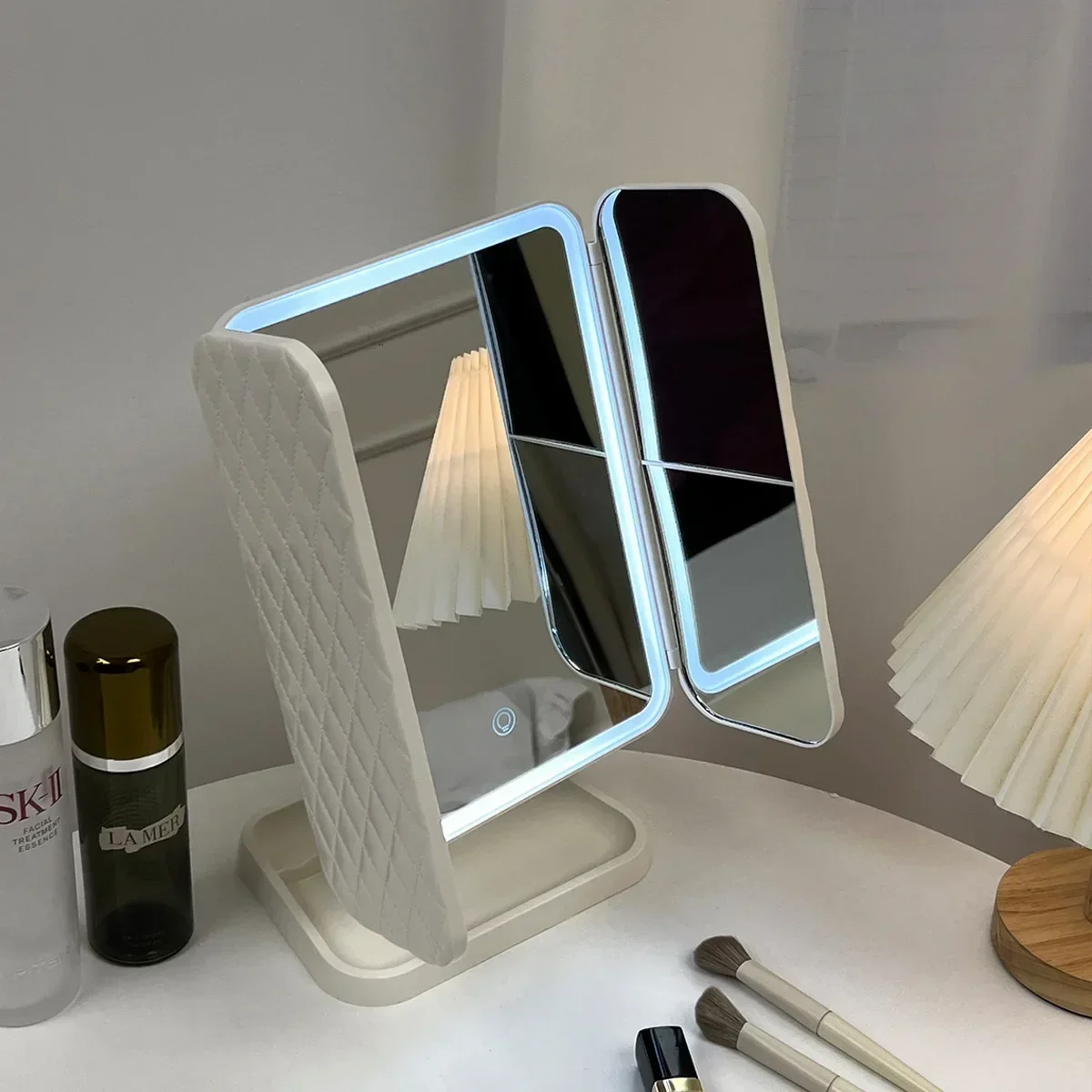 Trifold Makeup Mirror LED Ligh - Your Beauty Makeup reseña y precio
